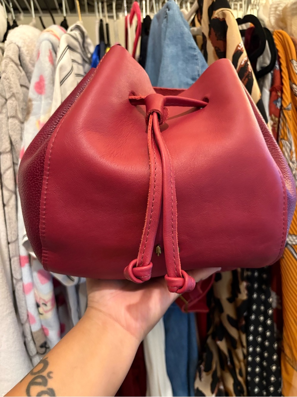 Portland Leather Goods | Nest Bucket Bag | Orchid